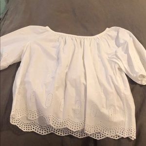 Loft off the shoulder shirt